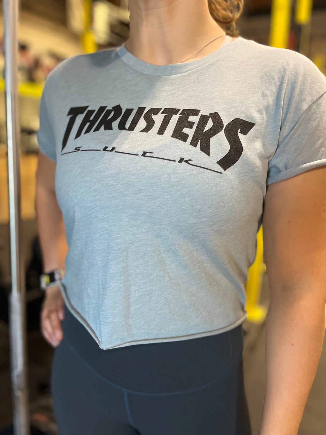 Thrusters Suck - Crop tee
