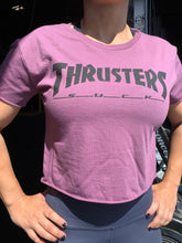 Load image into Gallery viewer, Thrusters Suck - Womens Crop Tee
